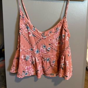 Floral pink Tank Top